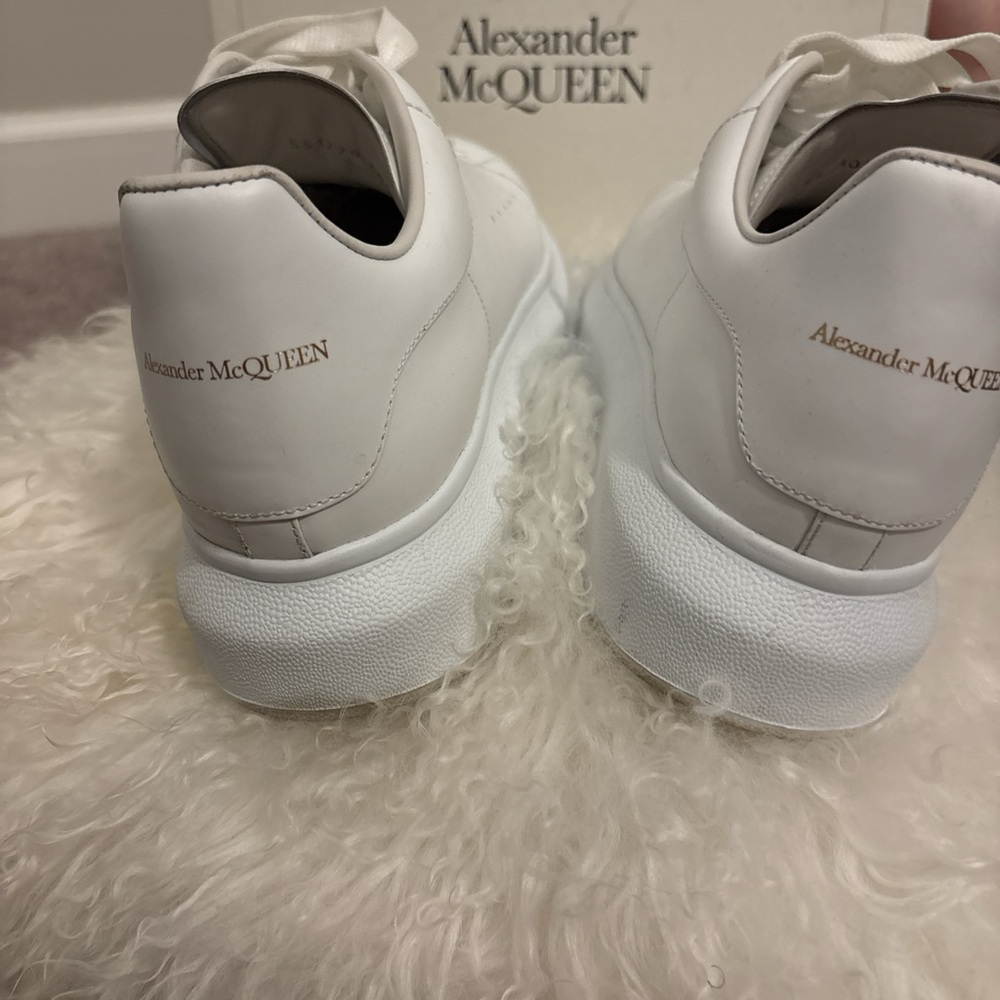 Alexander McQueen White Leather Sneakers